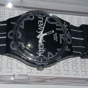 Black NYC Swatch Watch